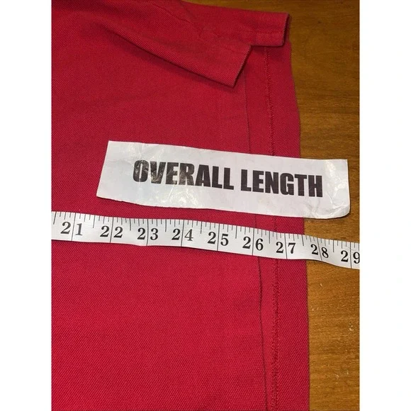 Polo‎ Ralph Lauren Shirt Men M Red Spell Out Short Sleeve Classic Fit Preppy